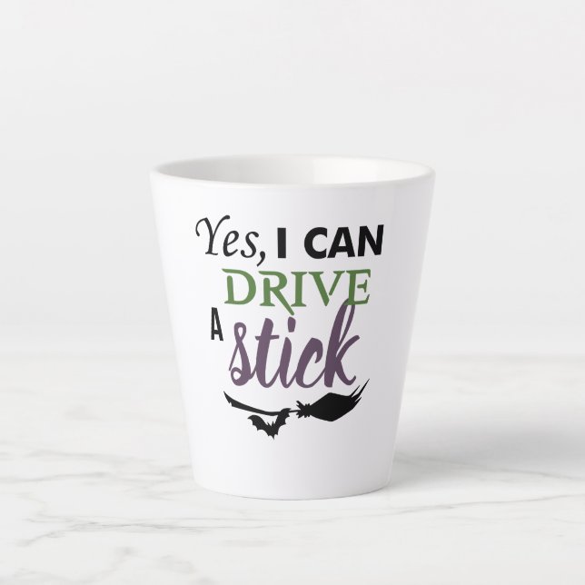 Yes I Can Drive A Stick Milchtasse (Vorderseite)