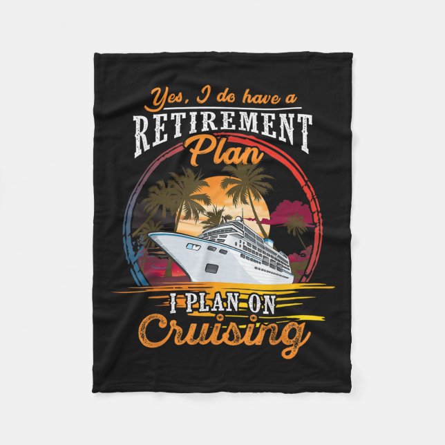 Yes I Do Have A Retirement Plan - Men And Women Cr Fleecedecke (Vorderseite)