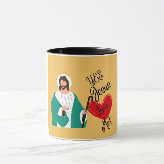 "Yes, Jesus Loves Me" Yellow  Tasse (Zentrum)