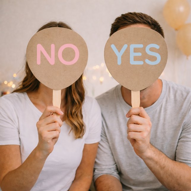 Yes or No Wedding Game Paddles  Fächer (Von Creator hochgeladen)