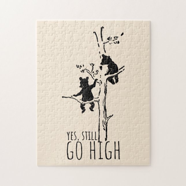 Yes, Still Go High Climbing Bears Inspirational (Vertikal)