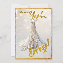 Yes to the Dress Invitation Einladung