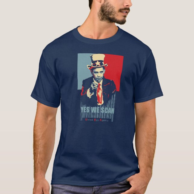 Yes We Scan Satire Shirt (Vorderseite)