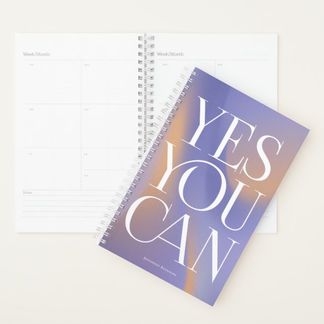 Yes You Can Personalized Gradient Planner (Devant avec enveloppe)