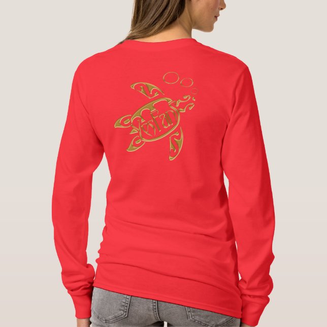 Yesfans Goldschildkröte T-Shirt (Rückseite)