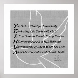 Yeshua Christlich Gedicht Poster