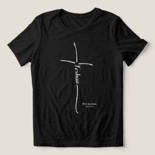 Yeshua Cross messianischer Glaube Hebräische Tora Tri-Blend Shirt