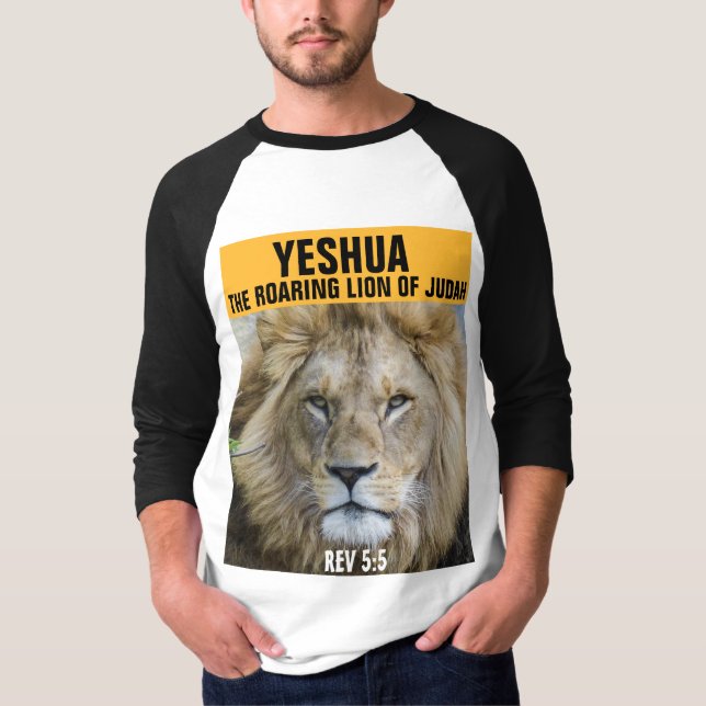 YESHUA DER ROARINGLON JUDAH, REV 5:5 T - Shirt (Vorderseite)