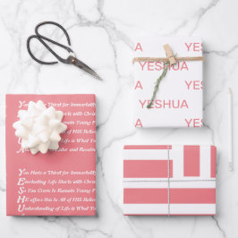 Yeshua Geem Christlich Geschenkpapier Set