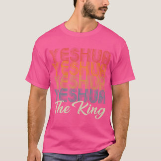 Yeshua hebräischer Name Jesu Retro Christlicher Gl T-Shirt
