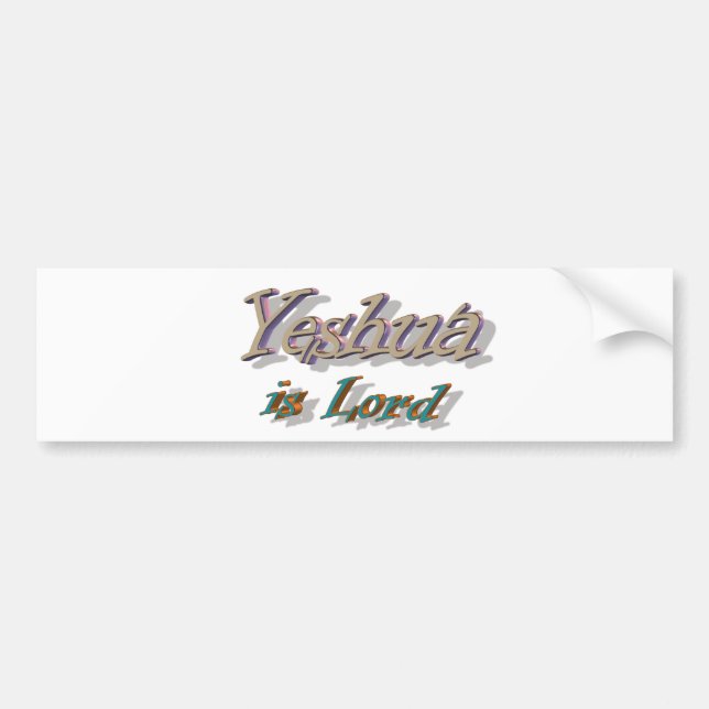 Yeshua ist Lord Autoaufkleber (Vorne)