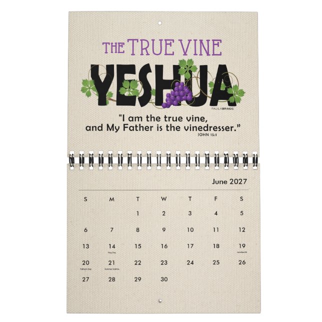 YESHUA Jesus hebräischer jüdischer christlicher Kalender (Jun 2027)