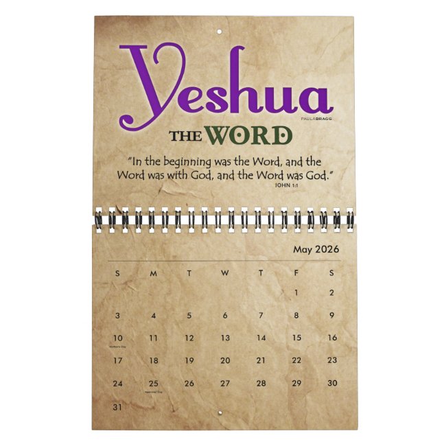YESHUA Jesus hebräischer jüdischer christlicher Kalender (Mai 2026)