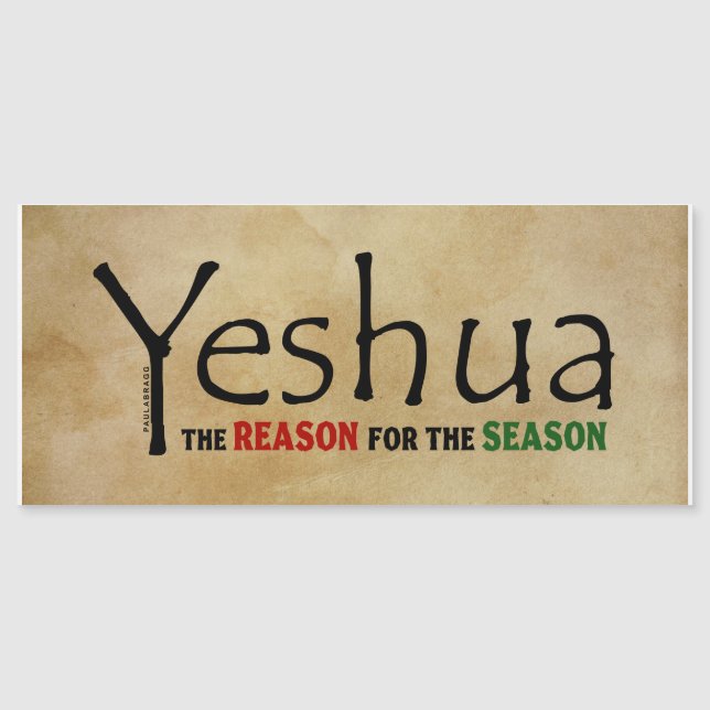Yeshua (Jesus) Weihnachten Grund der Jahreszeit Magnetkarte (Vorderseite)