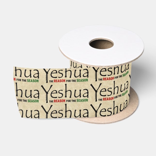 Yeshua Jesus Weihnachtsgrund während der Satinband (Spule)