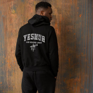 Yeshua Lord Redeemer Savior Retro Typografie Hoodie