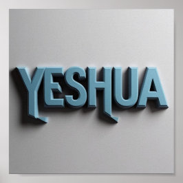Yeshua Matte Poster Print | Hebrew Ai Design
