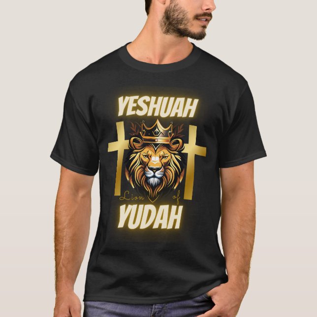 Yeshuah, der Löwe des Yudah-T - Shirt (Vorderseite)