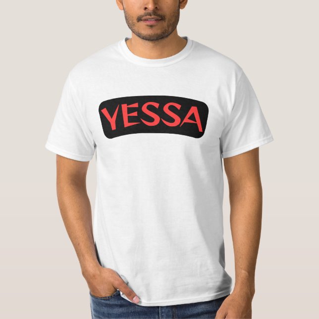 Yessa t-shirt black & red (Vorderseite)