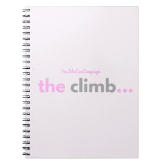 YesSheCanCampaign the Climb Notebook Notizblock