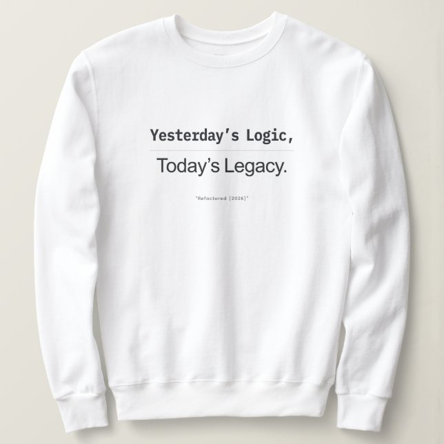 Yesterday's Logic Today's Legacy Women Coders Sweatshirt (Design vorne)