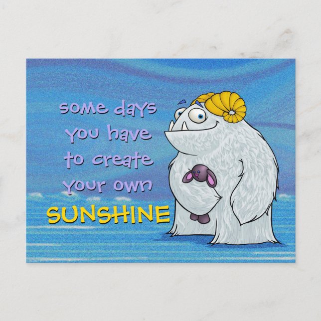 Yeti, carte postale (Devant)