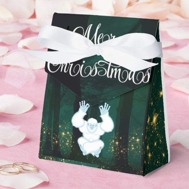 Yeti im Dschungel"-Gastgeschenk Geschenkschachtel (Hochzeit)