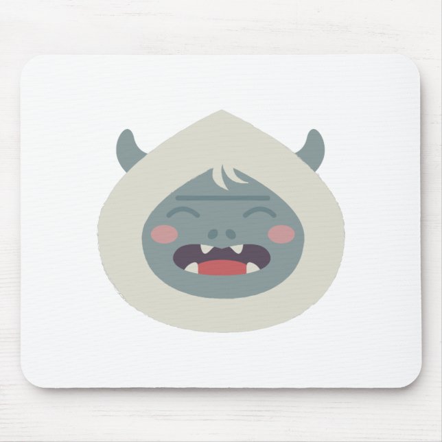 Yeti-Kopf Mousepad (Vorne)