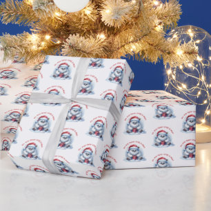 Yeti mit Geschenk - Nicht öffnen Geschenkpapier