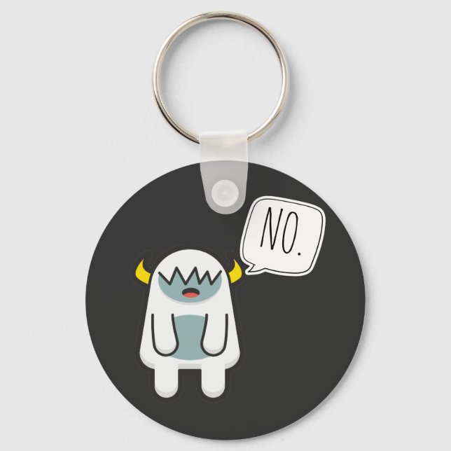 Yeti Monster No Schlüsselanhänger (Vorderseite)