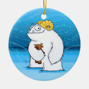 Yeti-Ornament Keramik Ornament