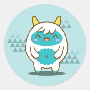 Yeti Runder Aufkleber