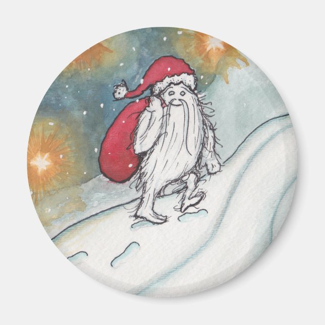 Yeti Santa Magnet (Vorne)