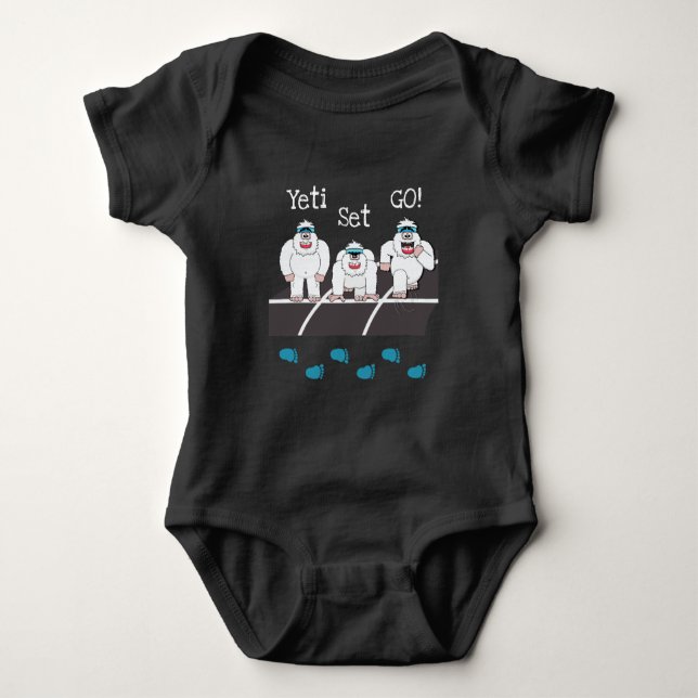 Yeti Set Go Baby Strampler (Vorderseite)