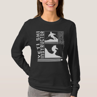 Yeti Ski Instructor Skiing Skier Winter Snowboard  T-Shirt
