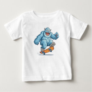 Yeti Snowboarding Mascot T - Shirt