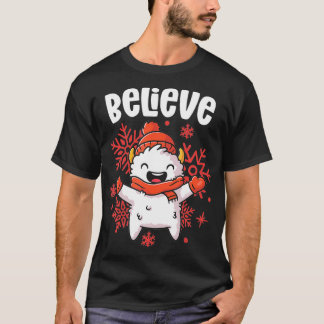Yeti T-Shirts für Männer Frauen Believe Yeti PJs C