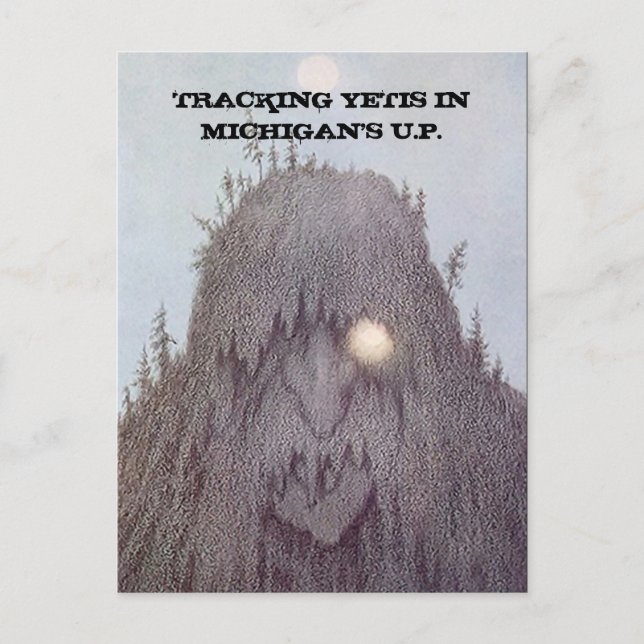 YETI TRACKIERT YETIS TERRAIN POSTCARD EZ2CUSTOMIZE POSTKARTE (Vorderseite)