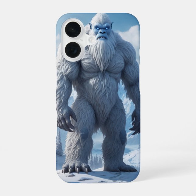 Yeti-Wächter iPhone 16 Hülle (Rückseite)