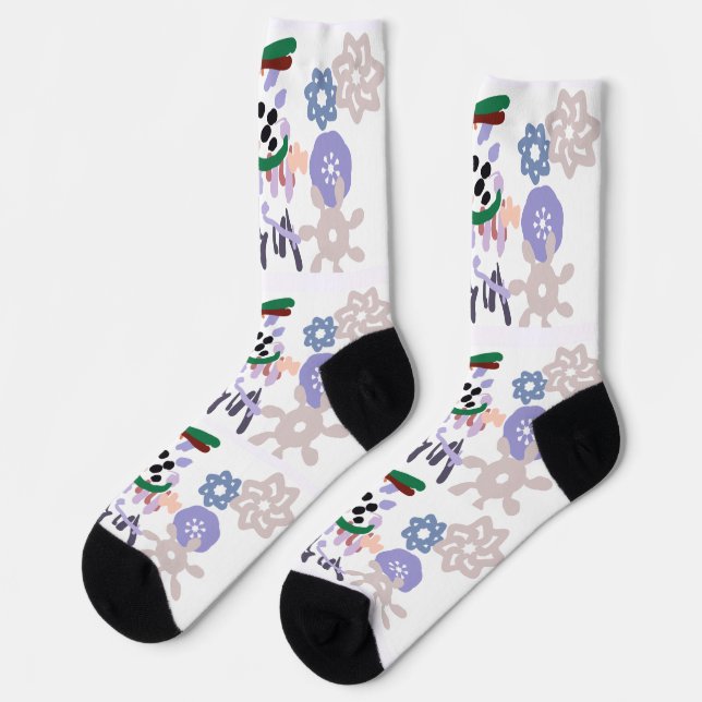 Yeti Winterfreude Socken (Linkes Detail)