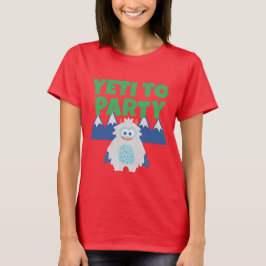 Yeti zum Party Weihnachten für Erwachsene T-Shirt