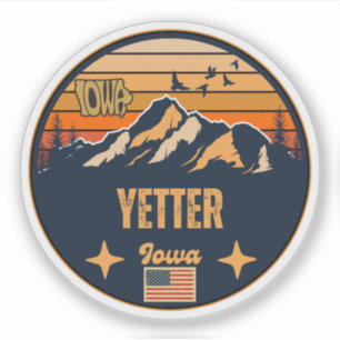 Yetter, Iowa Aufkleber