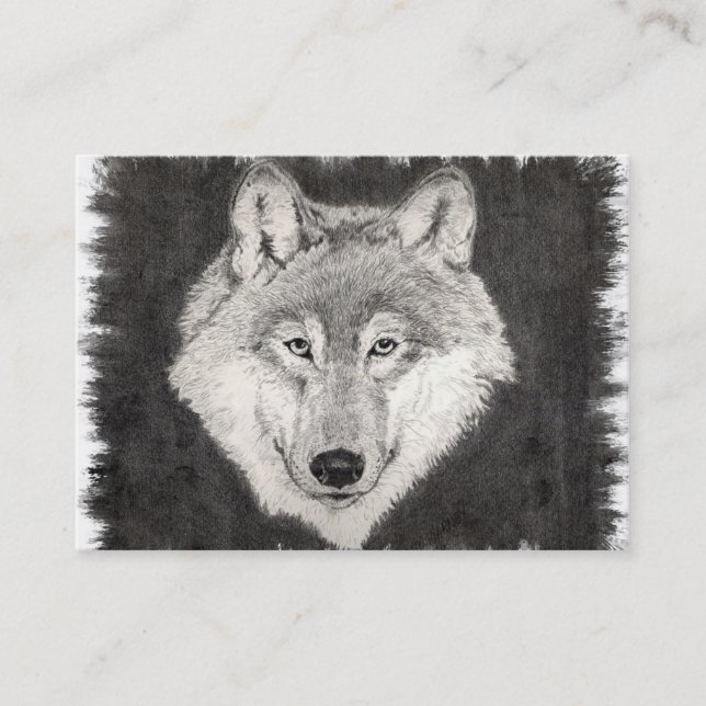 Yeux de la carte de profil de loup (Devant)