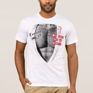 Yeux en haut ici drôle blanc