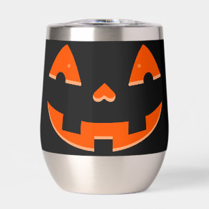 Yeux et Bouche Orange de Citrouille – Halloween