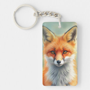 Yeux frappants d'un renard roux rusé