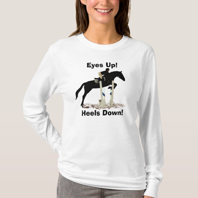 Yeux ! Talons vers le bas ! Pullover de cheval (Devant)