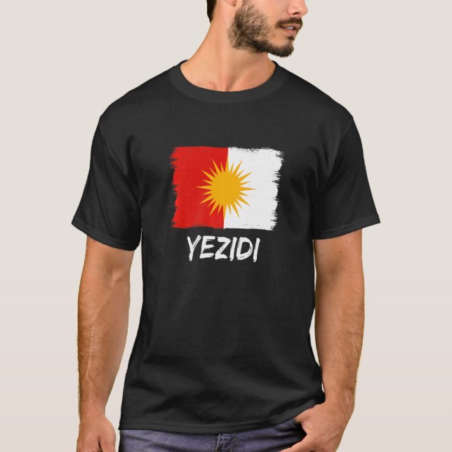 Yezidi Flag Ezidi T-Shirt (Vorderseite)