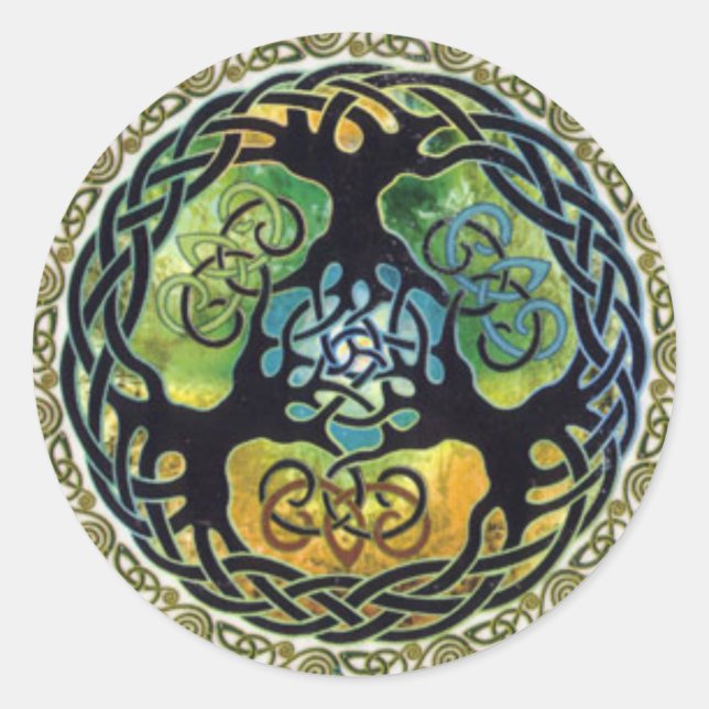 Yggdrasil /Arbre de vie autocollants (Devant)