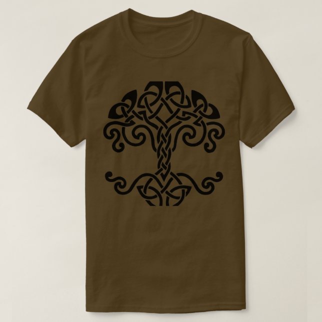 Yggdrasil Celtic Tree T-Shirt (Design vorne)